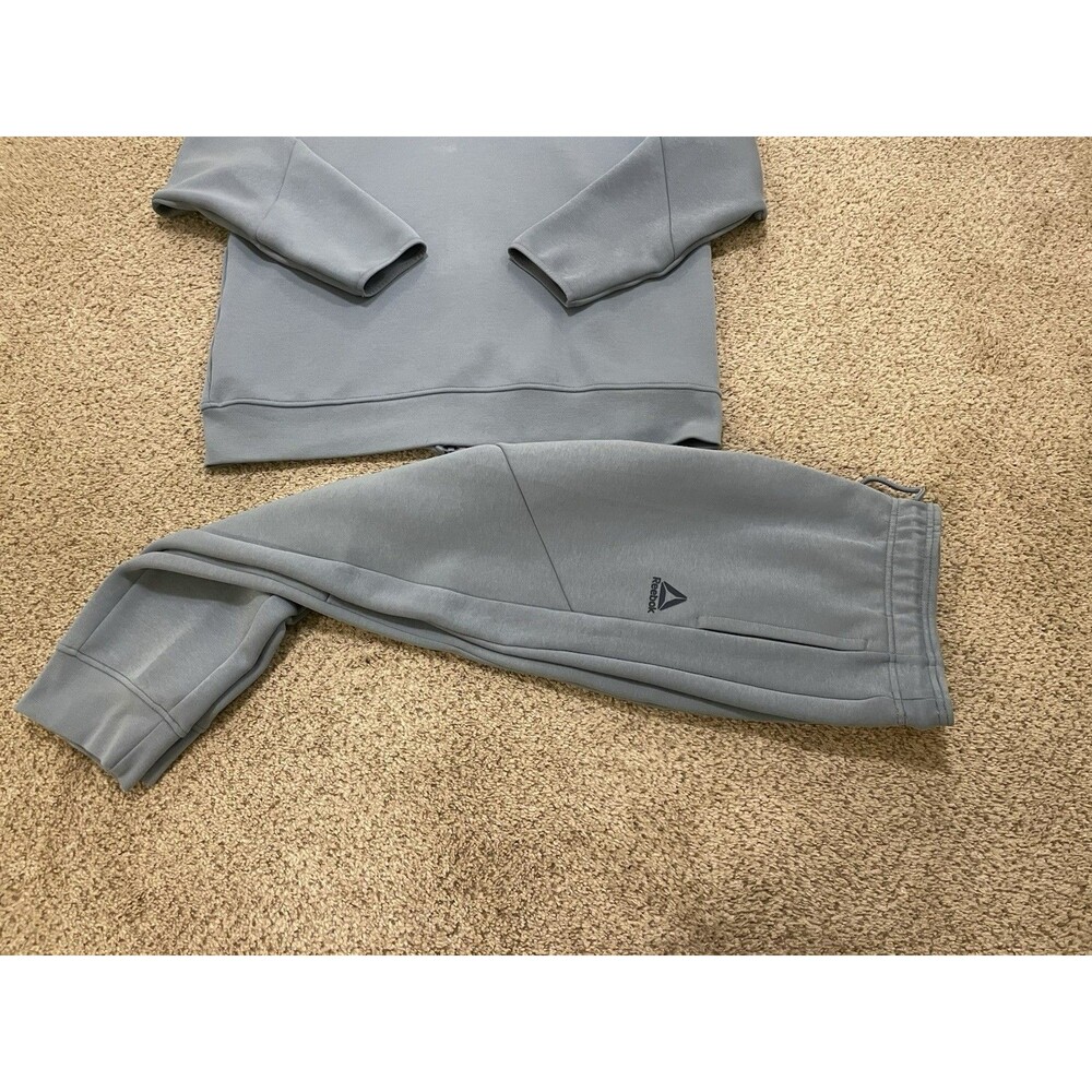 Reebok Momentum Slim Elastic Waist Drawstring Blue Jogger Pants and Top Mens XL - Picture 5 of 6